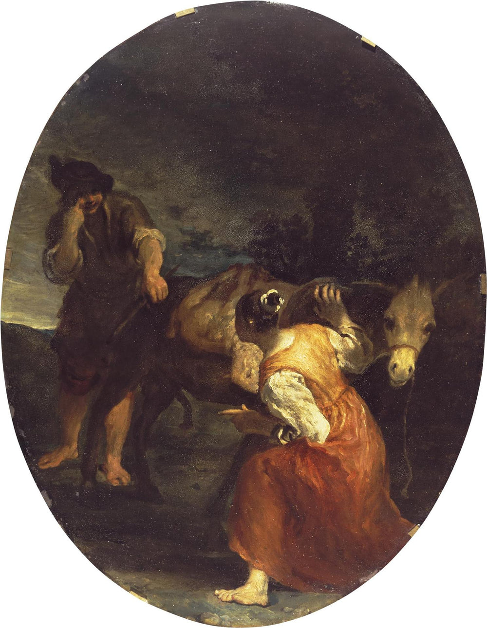 Scène de genre : Berger et Bergère - Giuseppe Maria Crespi image 1 reproduction réalisée par Alpha Reproduction