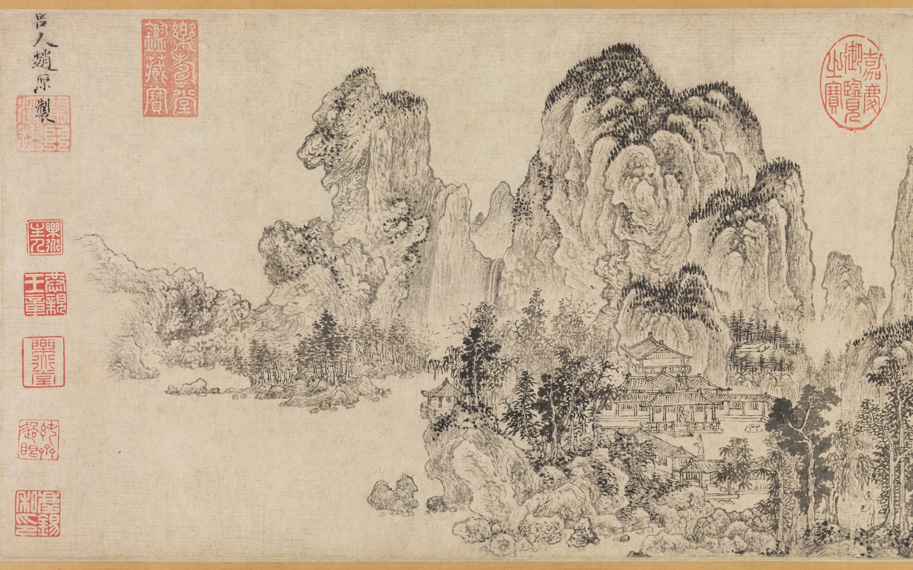 Landscape, Zhao Yuan, late 14th century — peinture chinoise