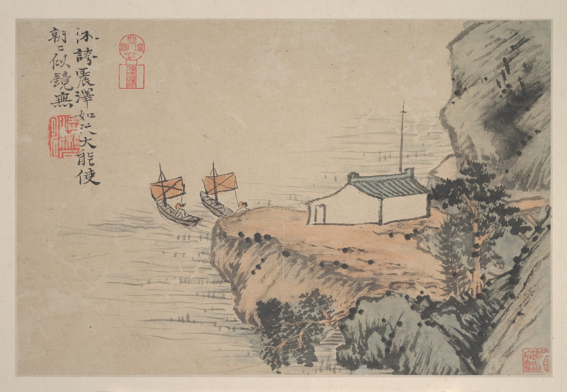 Landscapes, Shitao (Zhu Ruoji), ca. 1690 — peinture chinoise