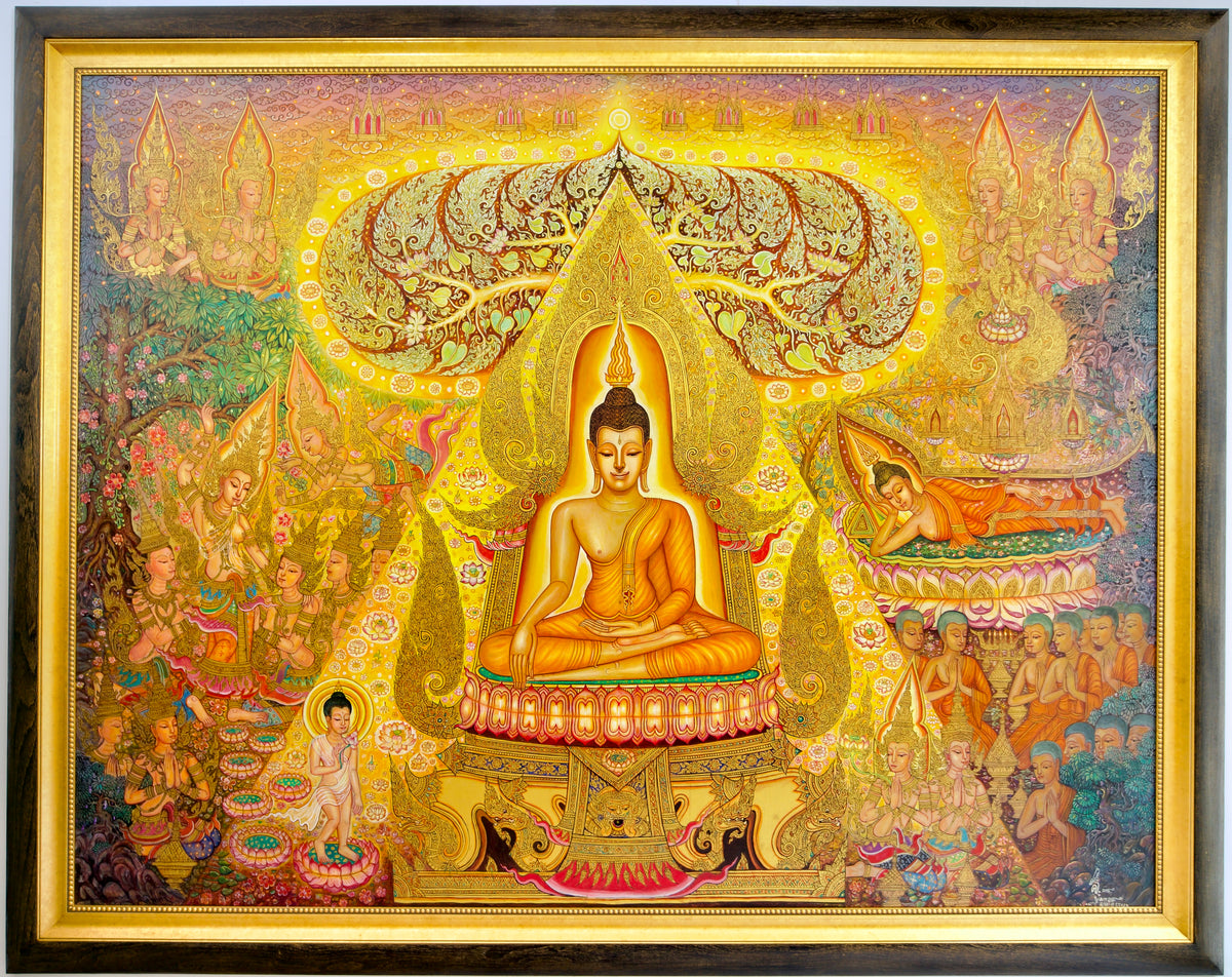Das Leben Buddhas | 240 x 180 cm