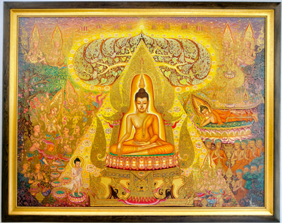 Das Leben Buddhas | 240 x 180 cm