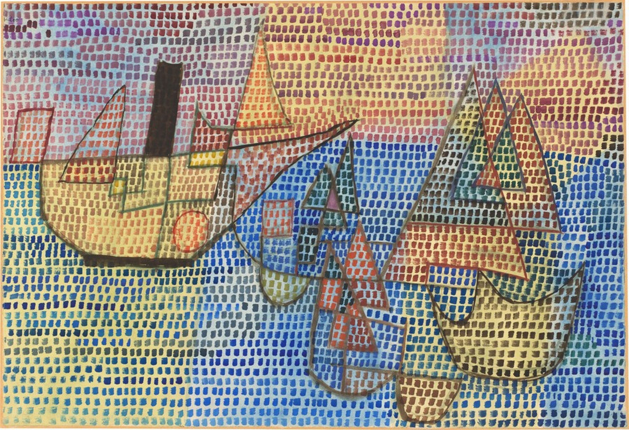 Dredger and Sailboat — Paul Klee