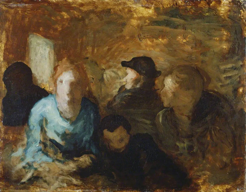 Ein Drittklassenauto - Honoré Daumier
