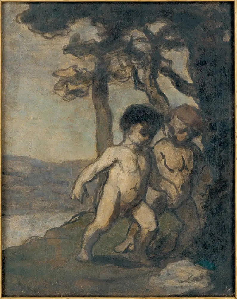 Zwei Kinder - Honoré Daumier