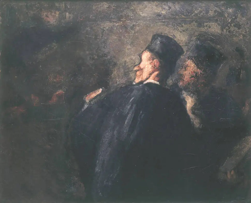 Die Verteidigung - Honoré Daumier