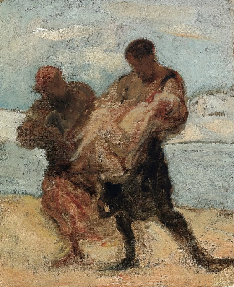 Die Rettung - Honoré Daumier