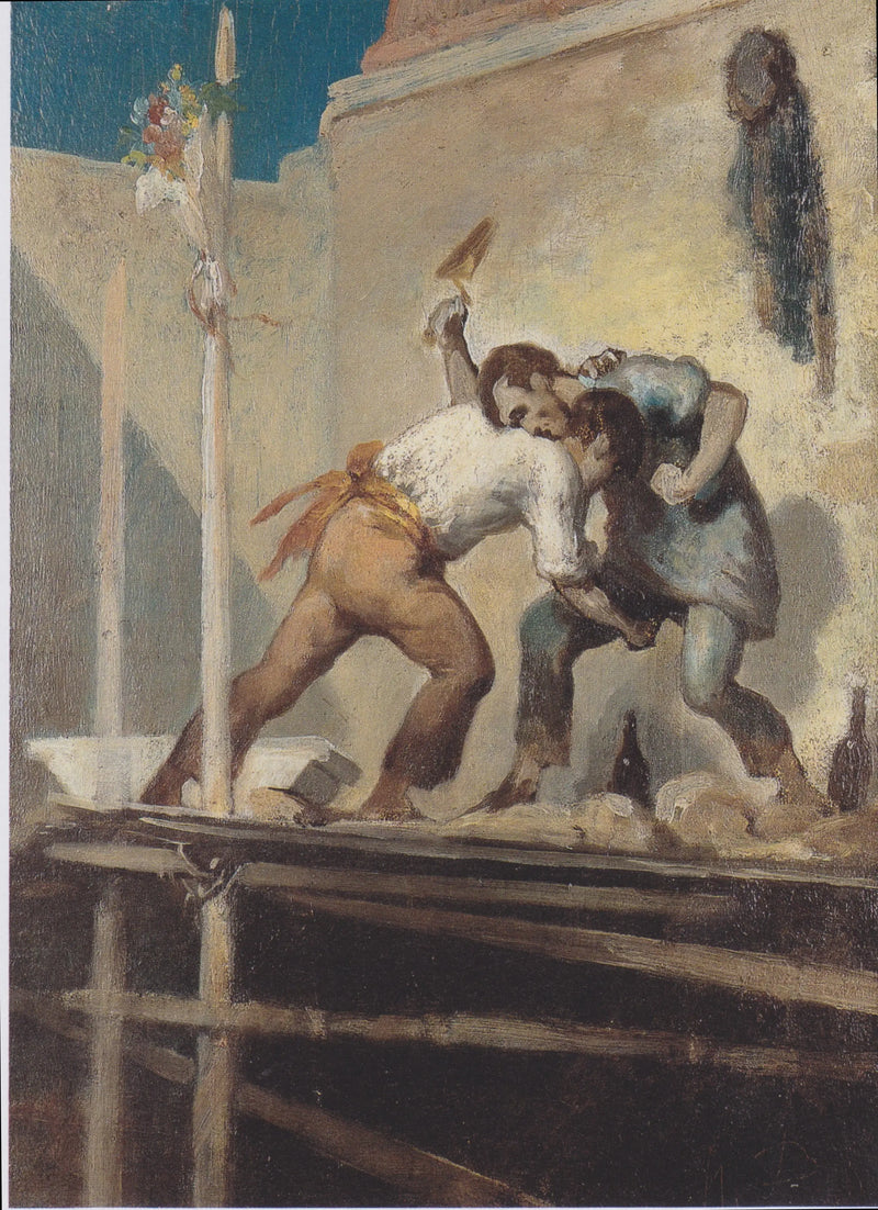 Kämpfe gegen die Maurer - Honoré Daumier