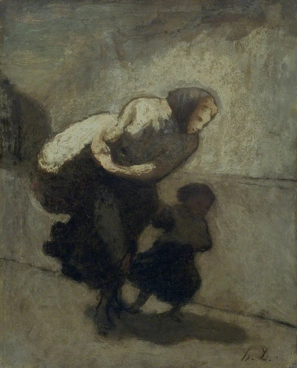 Le lourd fardeau - Honoré Daumier - Alpha Reproduction