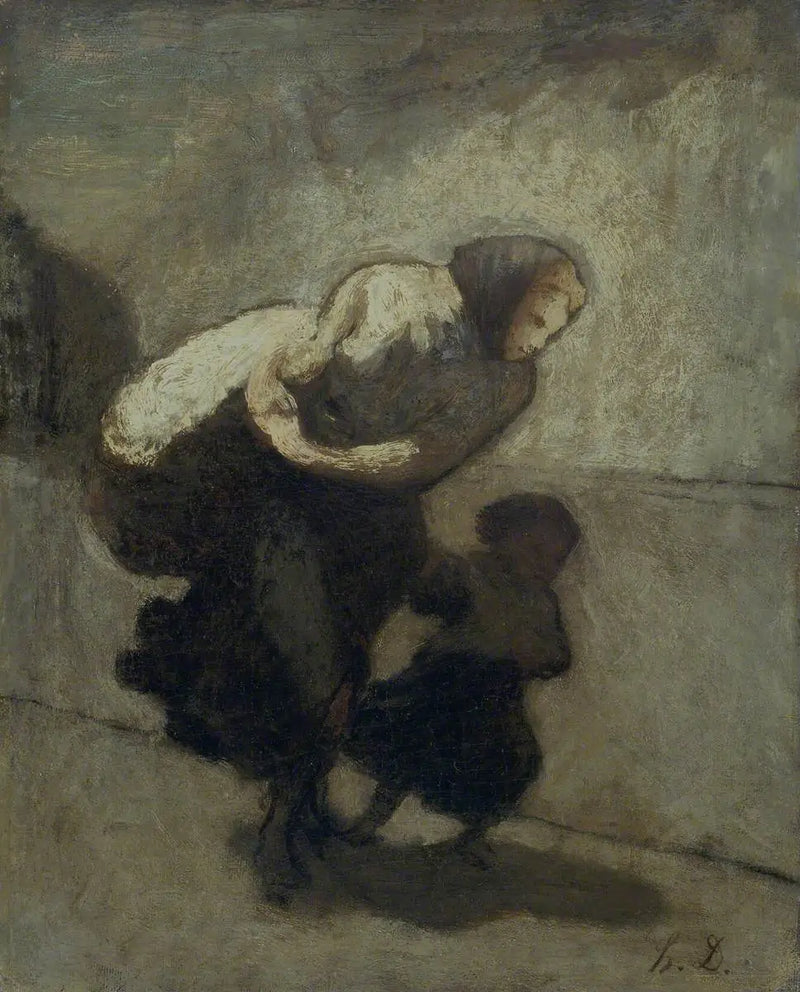 Die schwere Last - Honoré Daumier