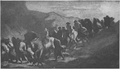 Die Flüchtigen - Honoré Daumier