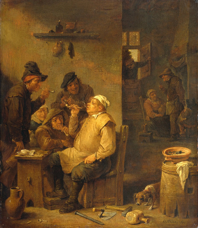 Maurer raucht die Pfeife - David Teniers der Jüngere