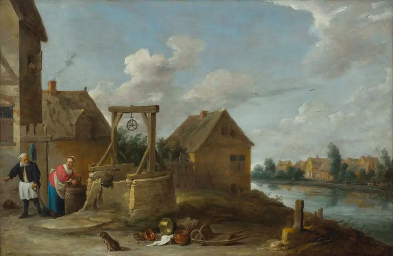 Szene am Brunnen - David Teniers der Jüngere
