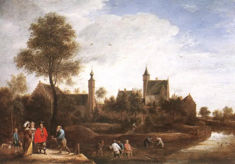 Eine Ansicht von Het Sterckshof bei Antwerpen - David Teniers der Jüngere