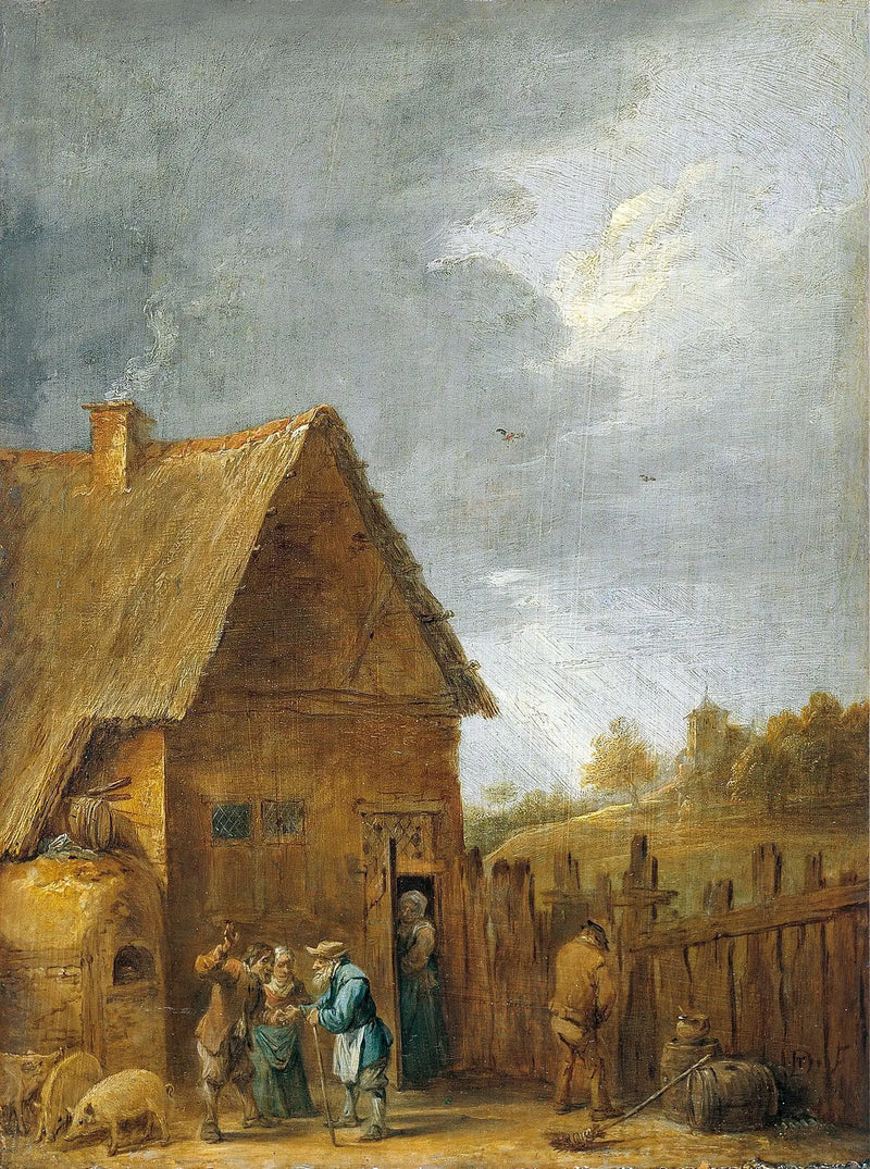 Hof eines Bauernhauses - David Teniers der Jüngere