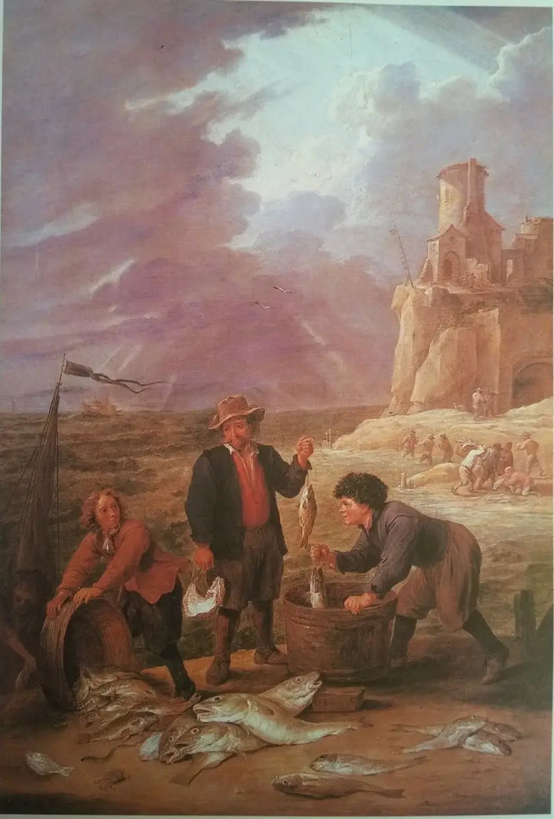 Die Rückkehr der Fischer mit ihren Fängen - David Teniers der Jüngere