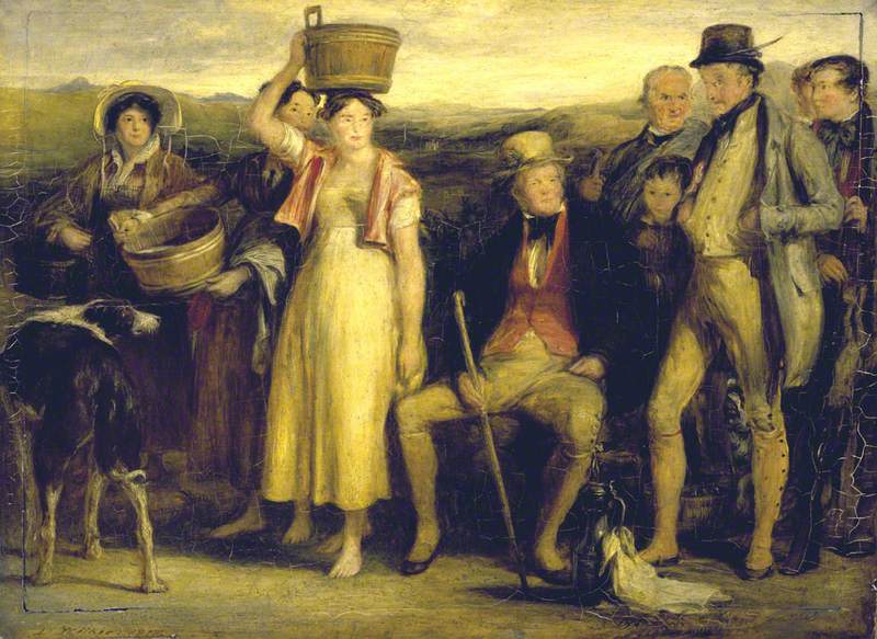 La Famille d’Abbotsford, David Wilkie, 1817, peinture à l’huile