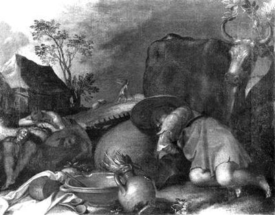 Le diable semant l'ivraie parmi le blé (Matthieu 13:24-30) - Abraham Bloemaert