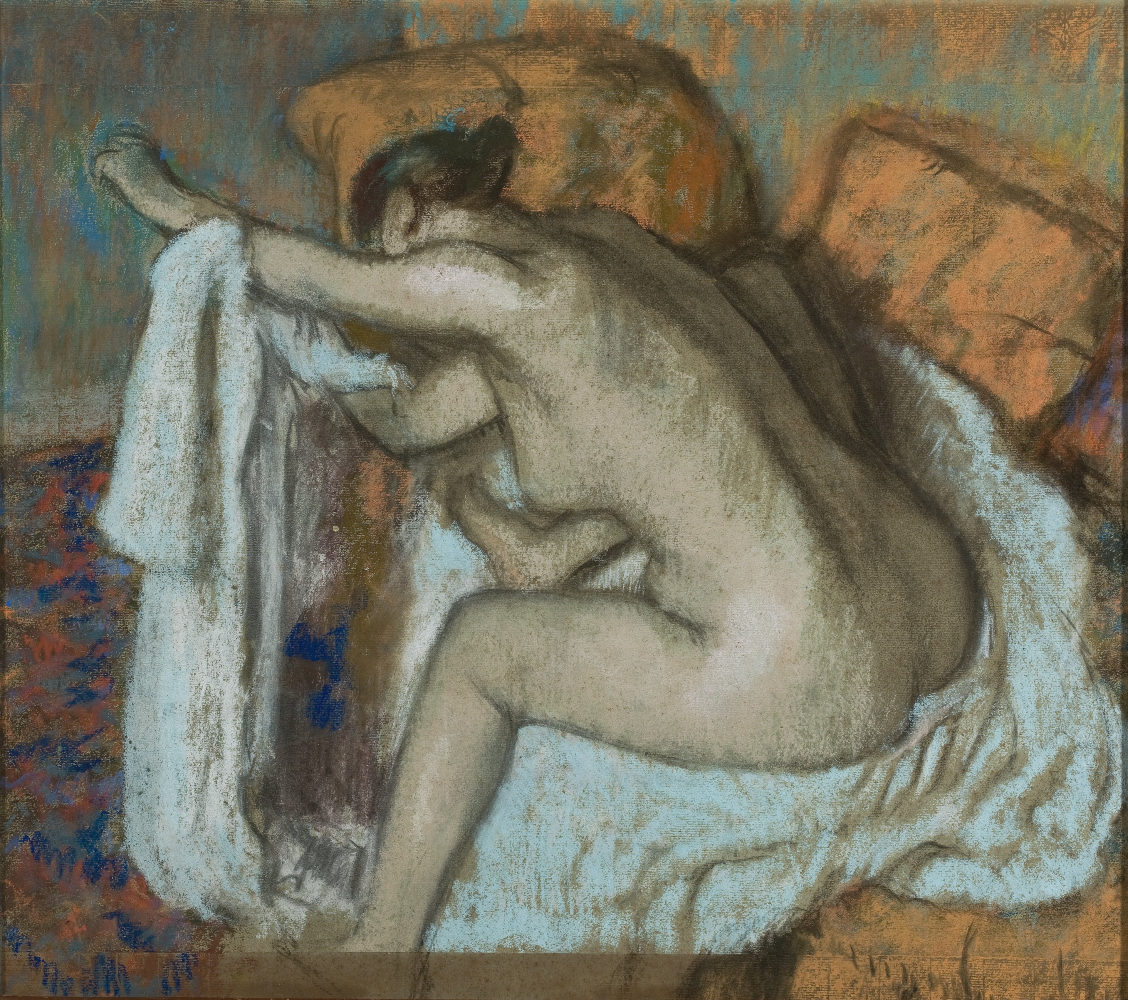 Reproduction du tableau « Femme séchant son bras gauche - Edgar Degas » par Alpha Reproduction en peinture à l’huile