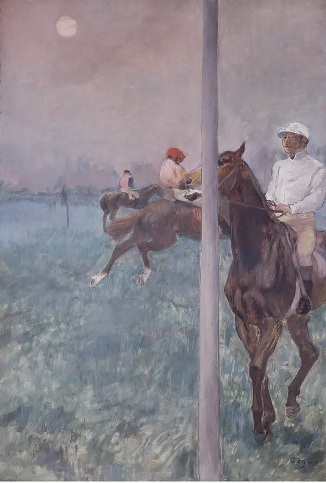 Jockeys vor dem Rennen - Edgar Degas