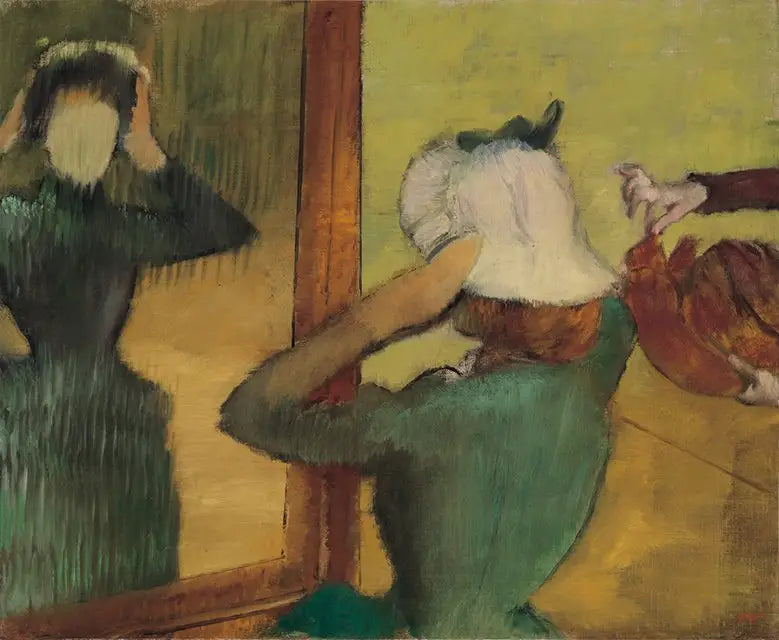 Bei der Modistin - Edgar Degas