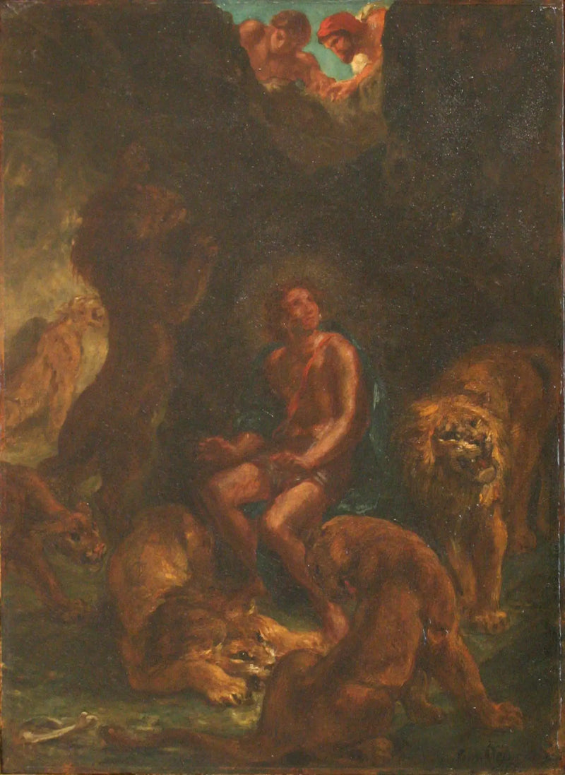 Daniel in der Löwengrube - Eugène Delacroix