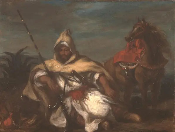 Reiter der Garde des Sultans von Marokko - Eugène Delacroix