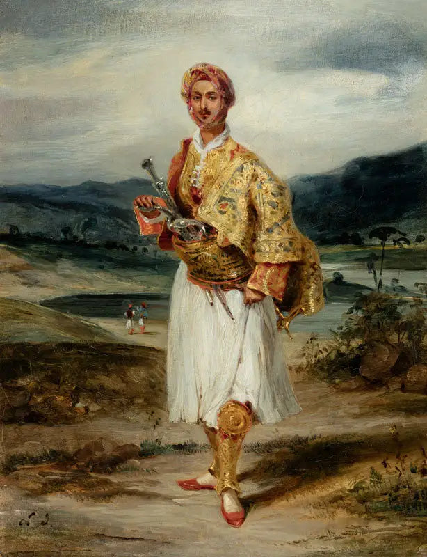Graf Palatiano in Suliot-Kostüm - Eugène Delacroix