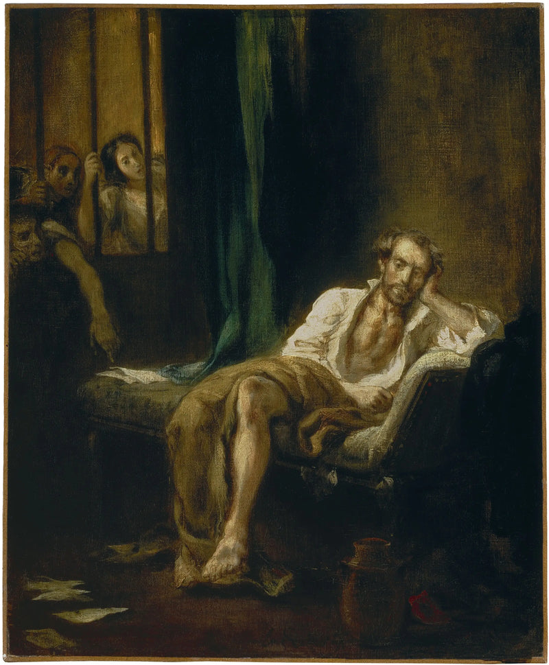 Der Tasse im Haus der Verrückten - Eugène Delacroix