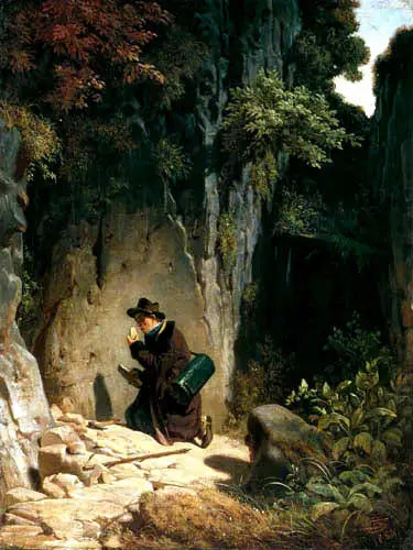 Der Geologe - Carl Spitzweg