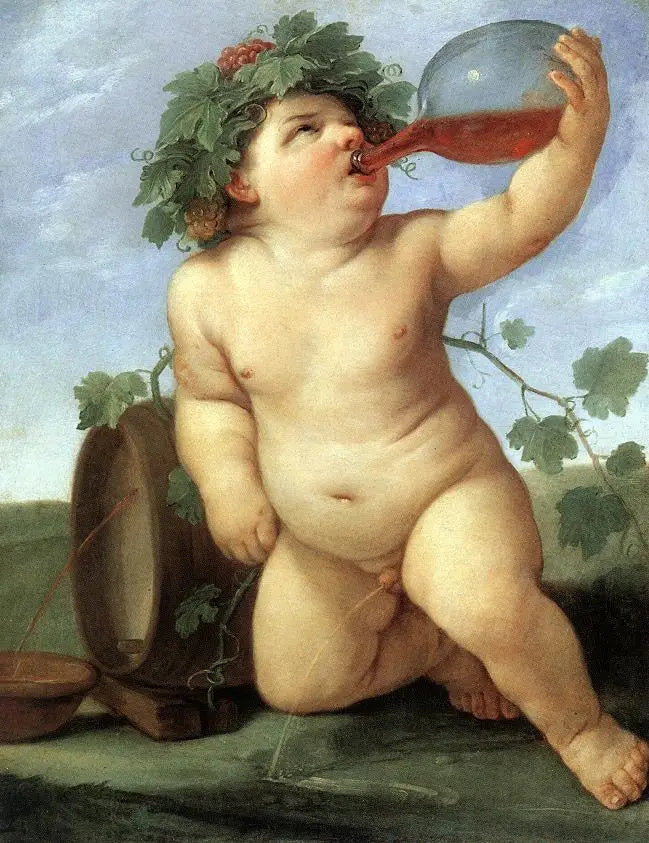 Trinken des Bacchus - Guido Reni