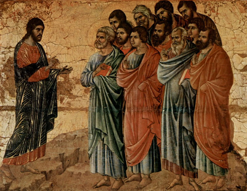Christus erscheint den Jüngern auf dem Berg Galiläa - Duccio di Buoninsegna