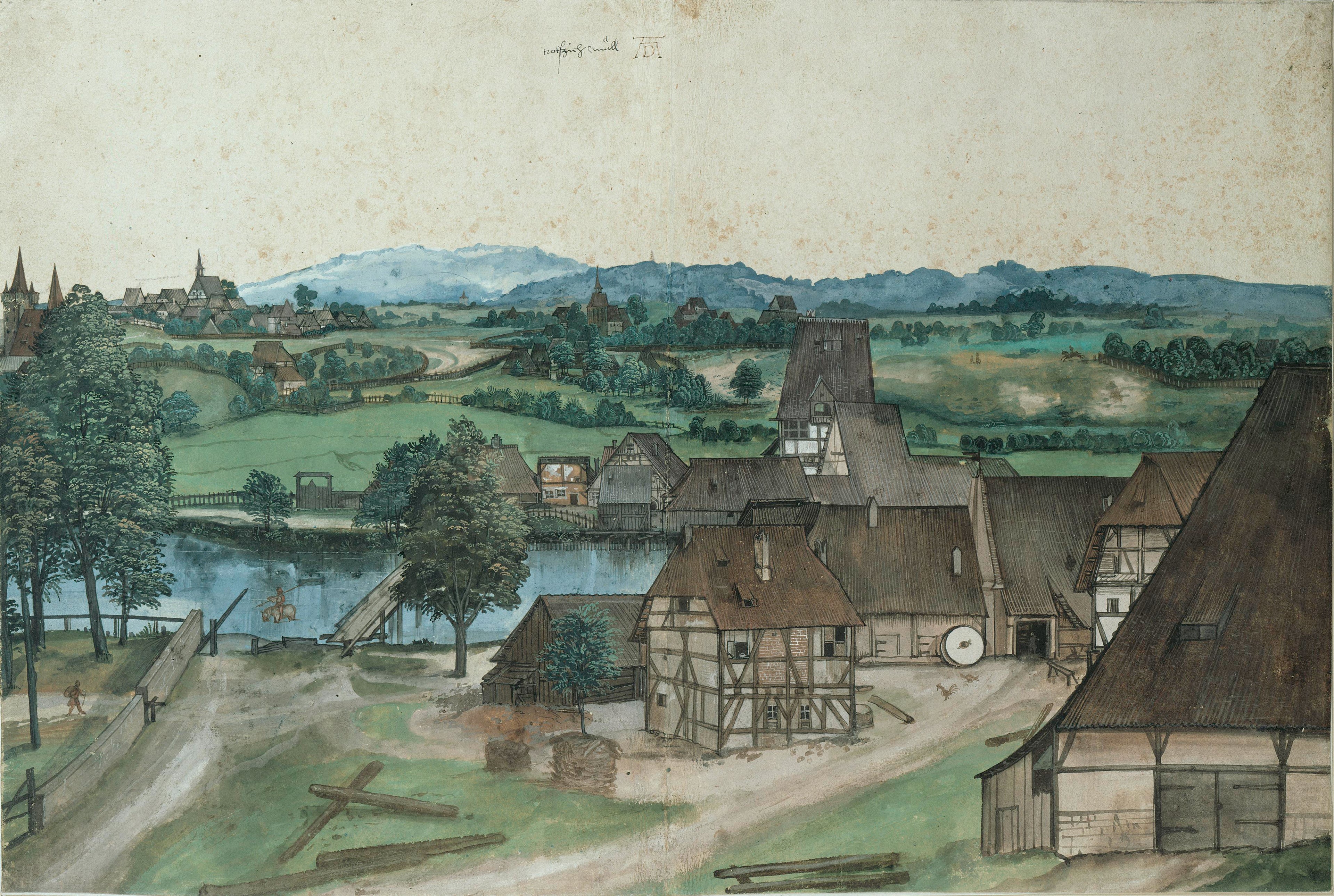 Die Drahtzieherei an der Pegnitz, nahe Nürnberg - Albrecht Dürer