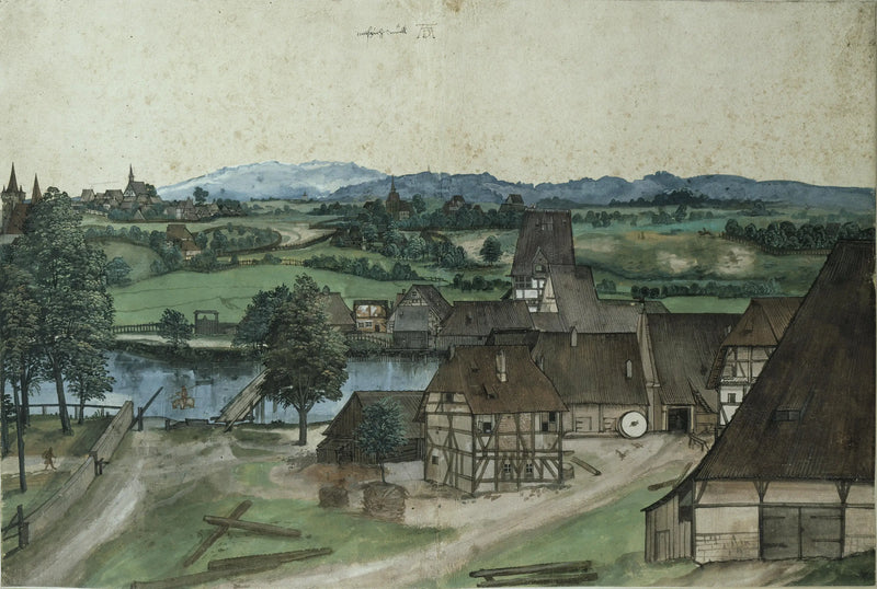 Die Drahtzieherei an der Pegnitz, nahe Nürnberg - Albrecht Dürer