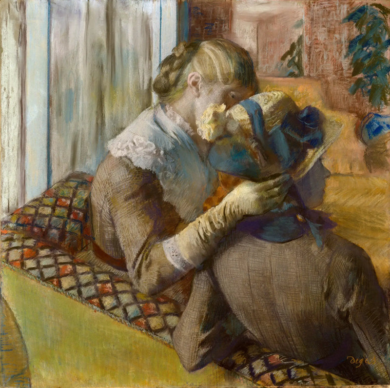 Bei der Modistin - Edgar Degas