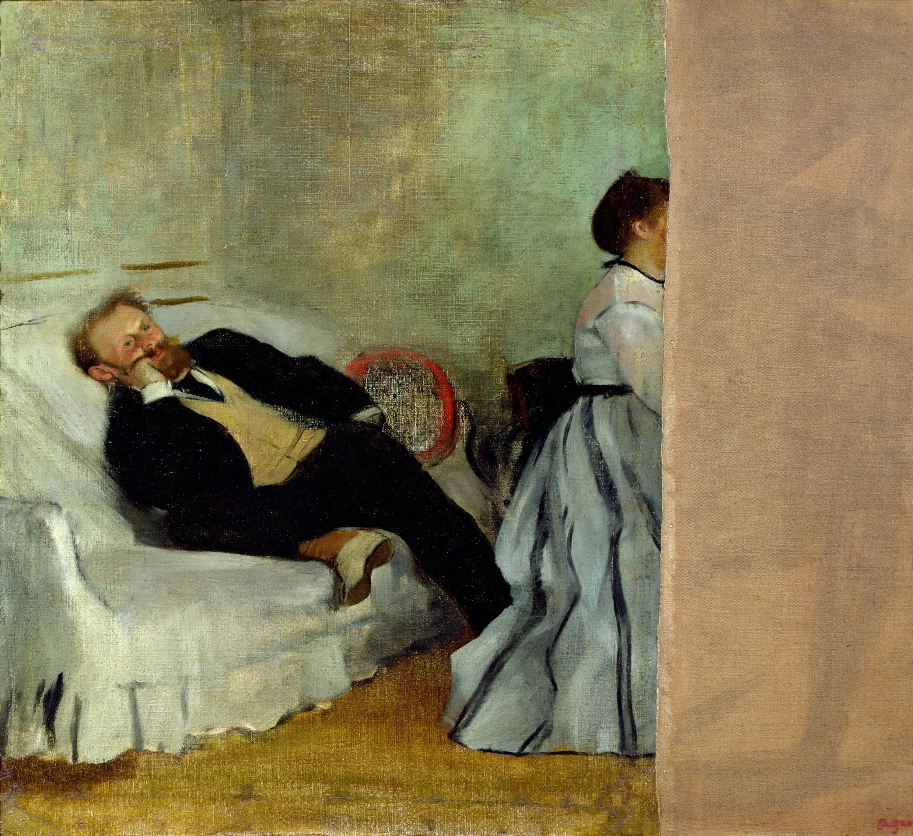 Reproduction du tableau « Monsieur et Madame Édouard Manet - Edgar Degas » par Alpha Reproduction en peinture à l’huile