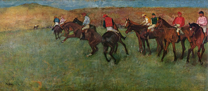 Bei den Rennen: Vor dem Start - Edgar Degas