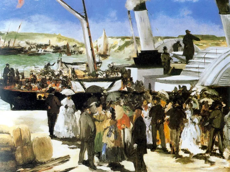 Der Abgang des Dampfers von Folkestone - Édouard Manet