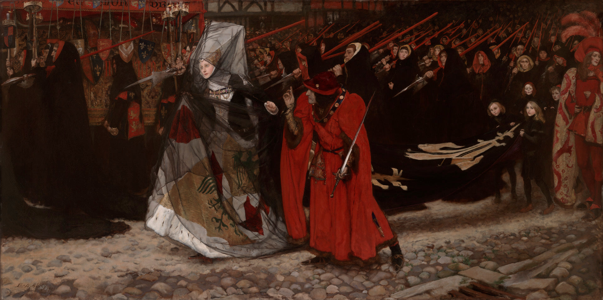 Richard, duc de Gloucester, et lady Anne - Edwin Austin Abbey