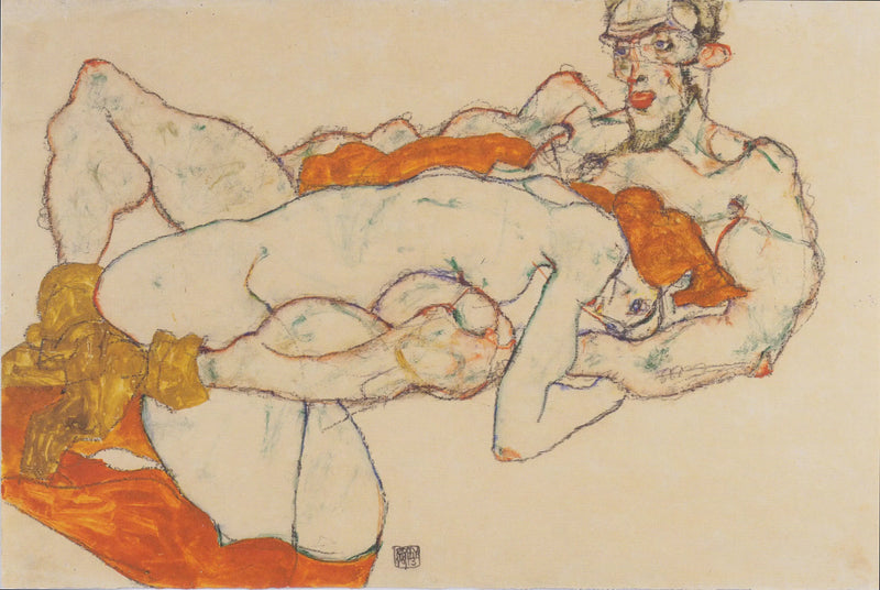 Die Verliebten - Egon Schiele