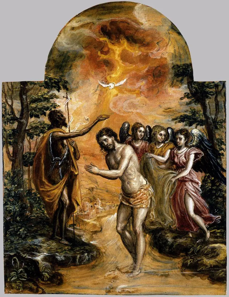 Die Taufe Christi - El Greco