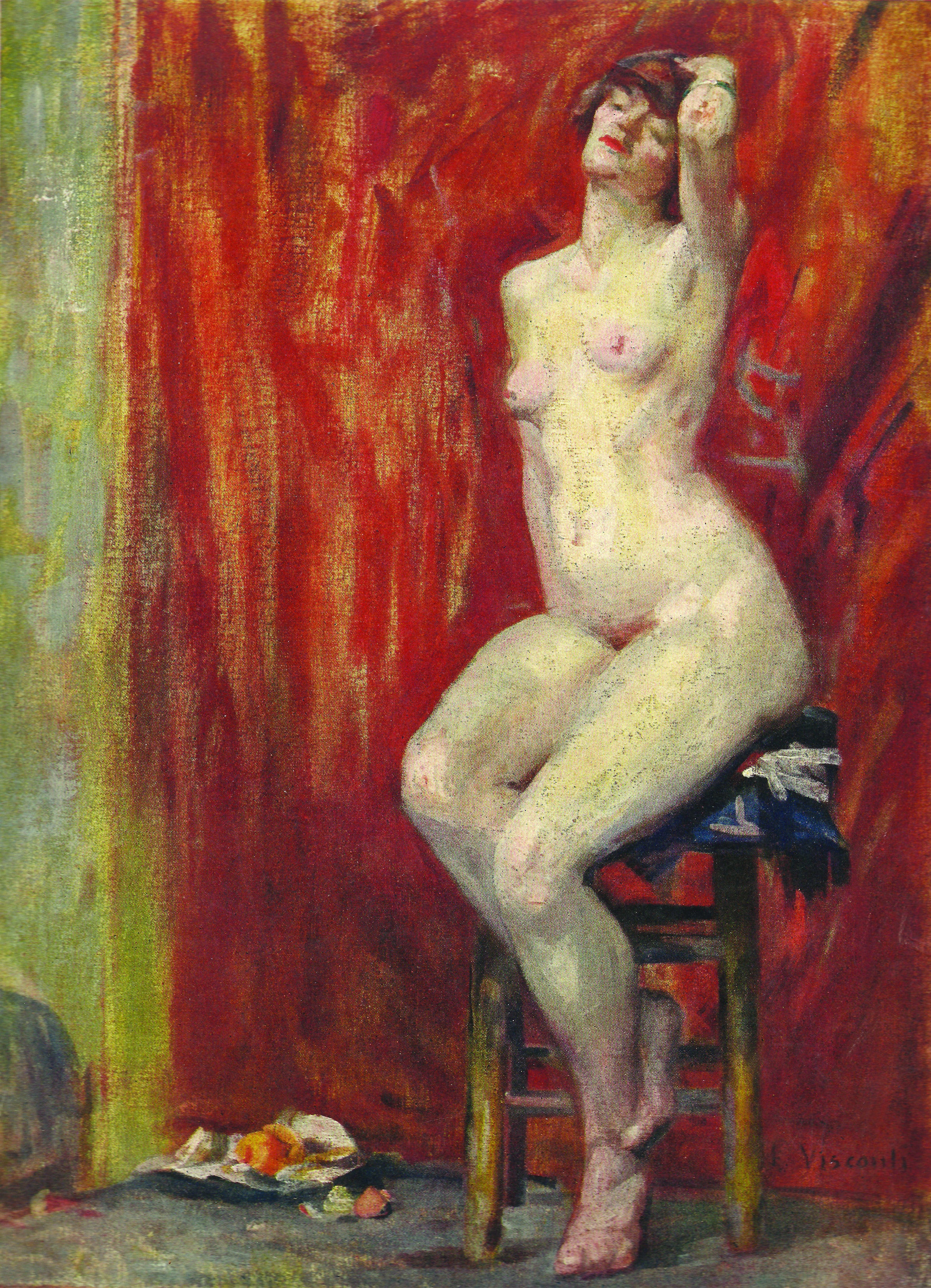 Nu sentado - Eliseu Visconti