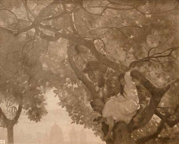 Idílio nos cajueiros - Eliseu Visconti