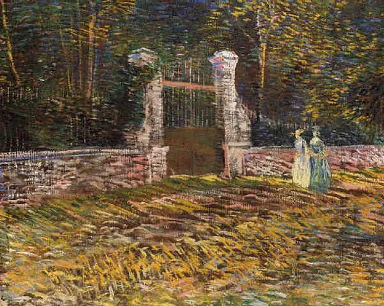 Eingang des Parc Voyer d'Argenson in Asnières - Vincent van Gogh