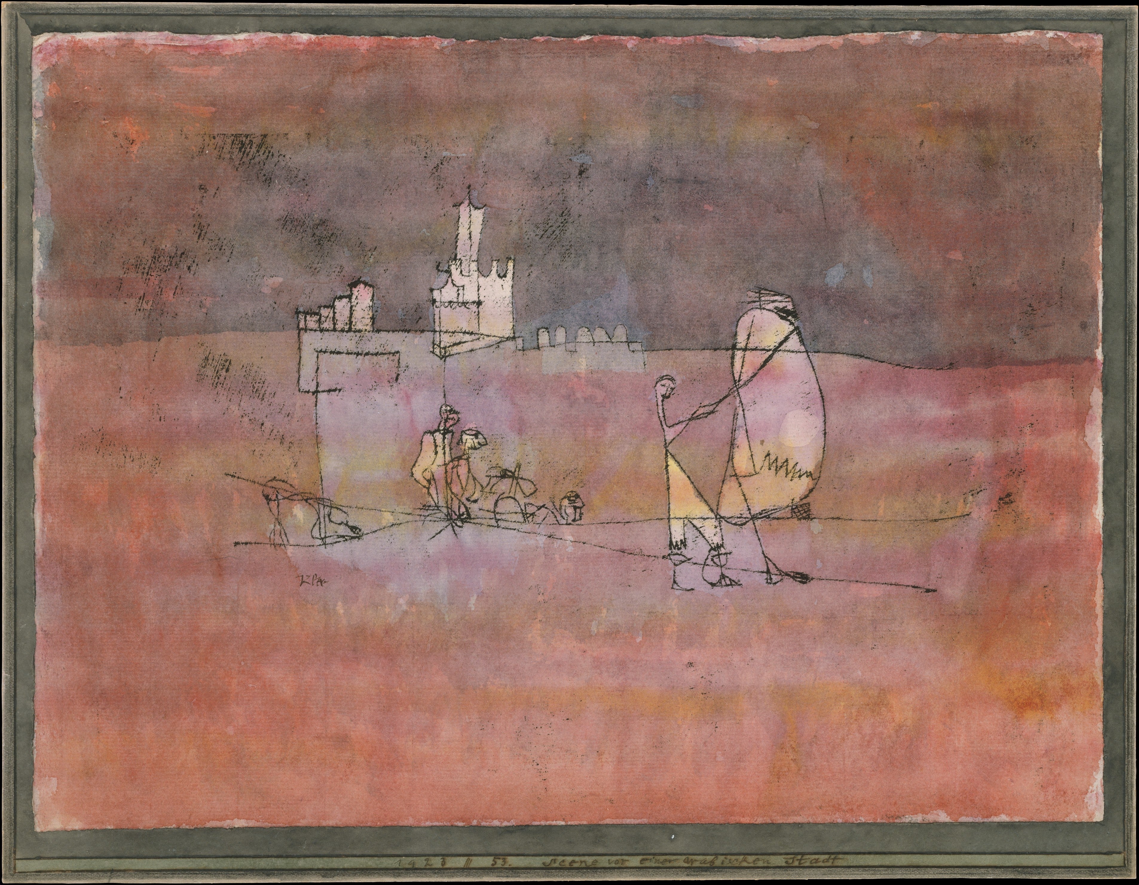 Épisode avant une ville arabe - Paul Klee - Alpha Reproduction