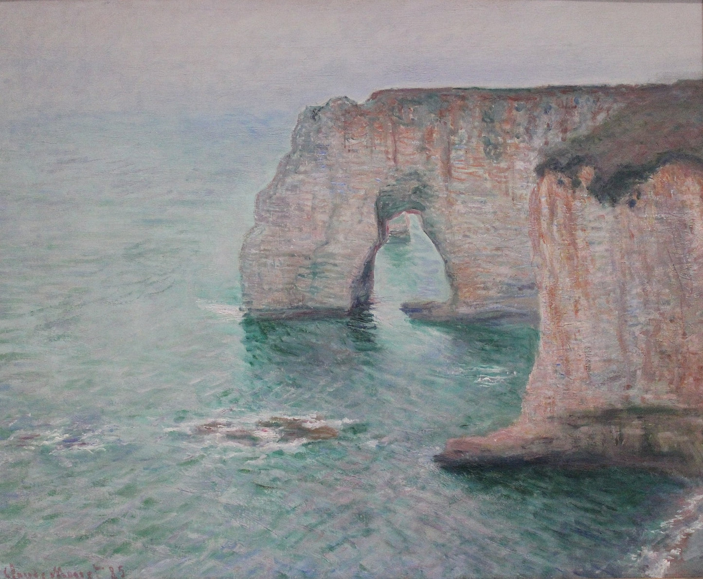 🎨 Die Klippen von Étretat – Claude Monet, 1885