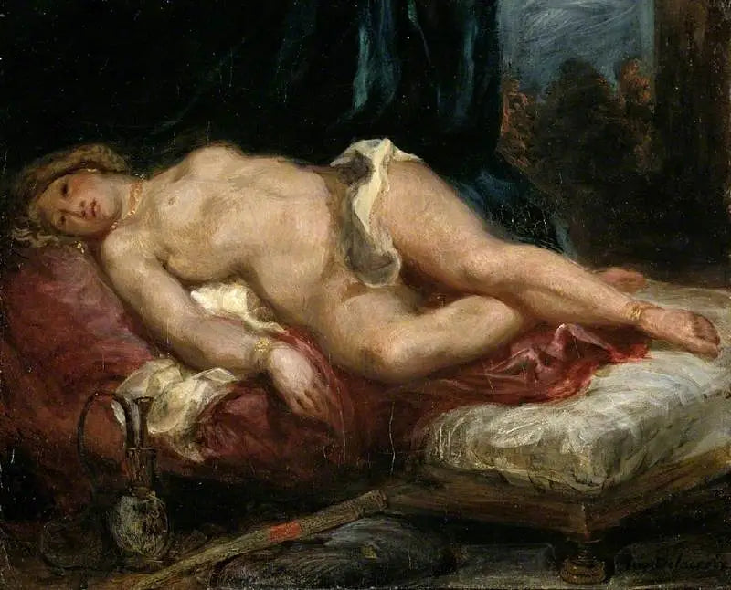 Liegende Odaliske auf einem Sofa - Eugène Delacroix