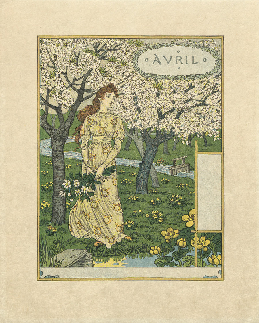 Les Mois : Avril - Eugène Grasset