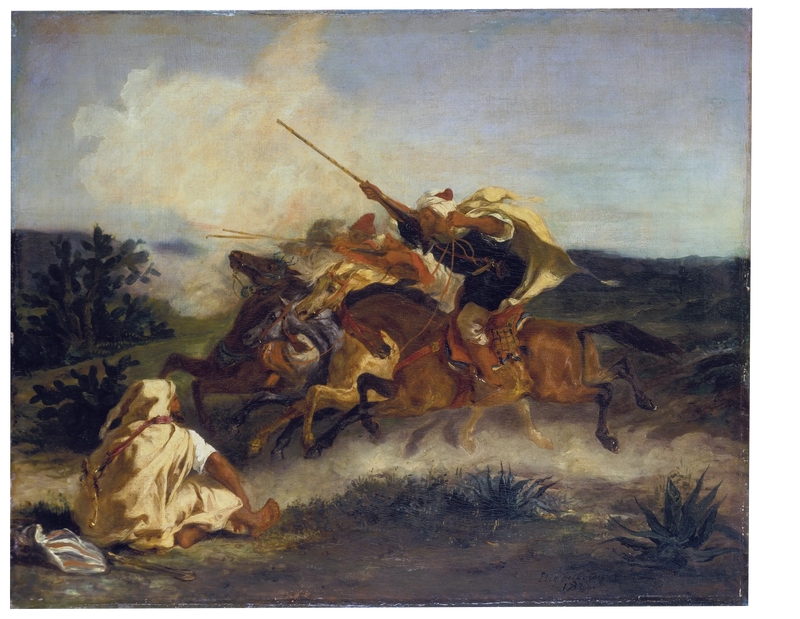 Arabische Fantasie - Eugène Delacroix