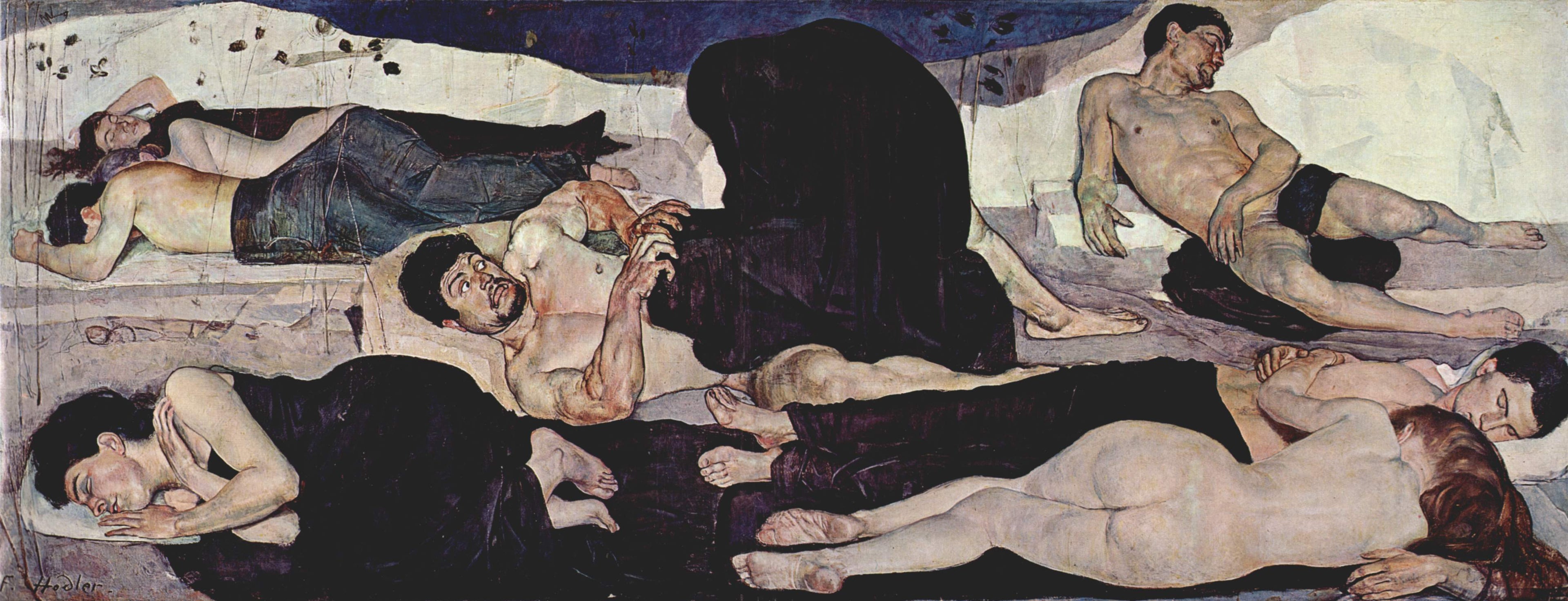 La Nuit - Ferdinand Hodler - Alpha Reproduction