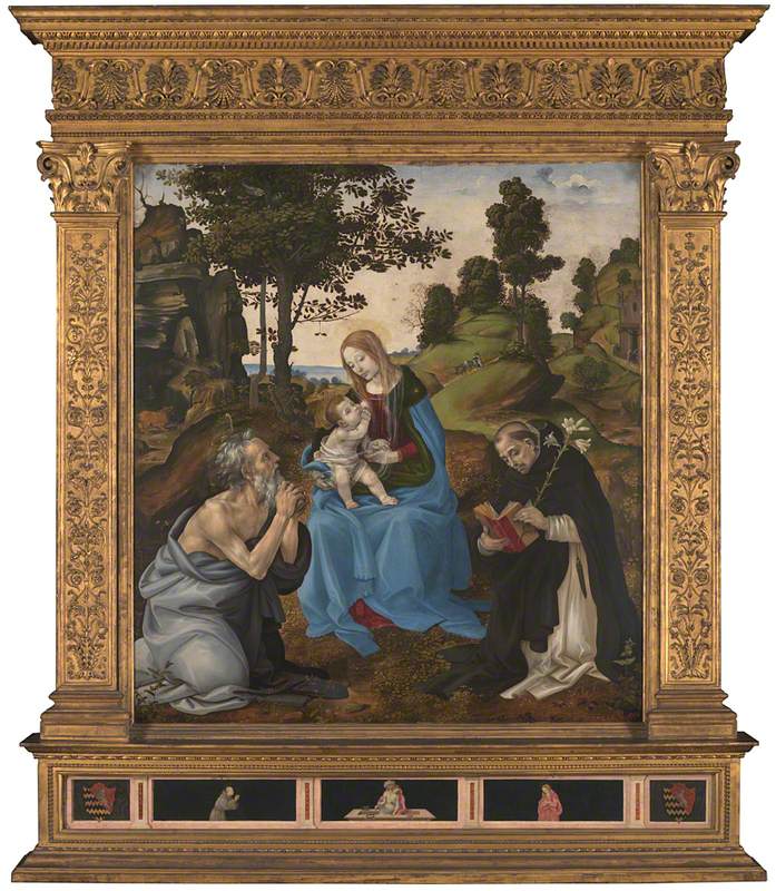 La Vierge à l’Enfant avec les saints Jérôme et Dominique - Filippino Lippi - Alpha Reproduction